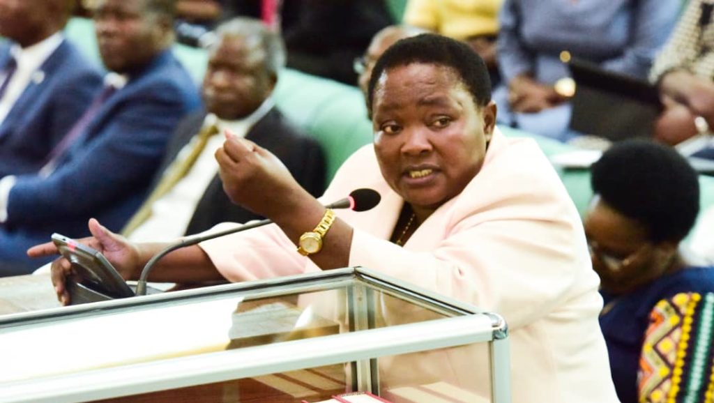 Premier Robinah Nabbanja. PHOTO/Parliament